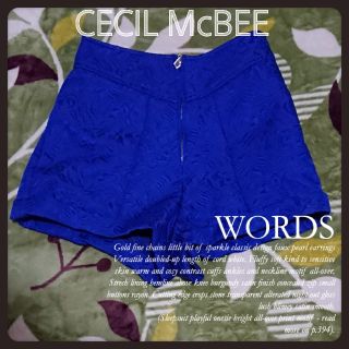 セシルマクビー(CECIL McBEE)のお値下げ中 CECIL McBEE★ハイウエストパンツ(ショートパンツ)