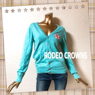 ロデオクラウンズ(RODEO CROWNS)のRODEO CROWNS ★ ロゴ プリント カーディガン(カーディガン)