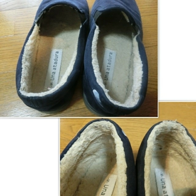スリッポン　紺色 レディースの靴/シューズ(スリッポン/モカシン)の商品写真