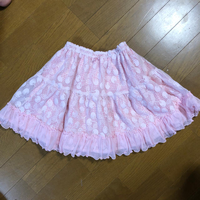 Shirley Temple(シャーリーテンプル)のシャーリーテンプルリバーシブルスカート キッズ/ベビー/マタニティのキッズ服女の子用(90cm~)(スカート)の商品写真