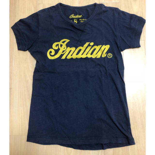 Indian(インディアン)のIndian motocycle Tシャツ ストレッチ ネイビー Sサイズ メンズのトップス(Tシャツ/カットソー(半袖/袖なし))の商品写真