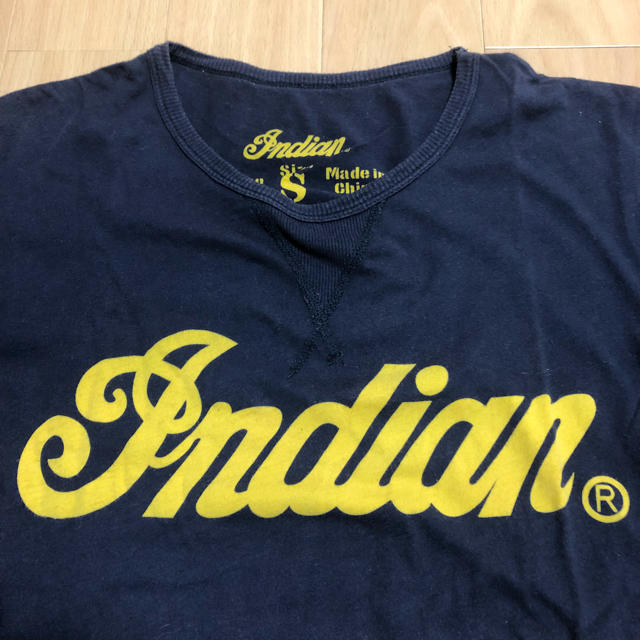 Indian(インディアン)のIndian motocycle Tシャツ ストレッチ ネイビー Sサイズ メンズのトップス(Tシャツ/カットソー(半袖/袖なし))の商品写真