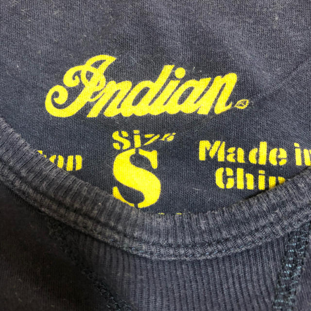 Indian(インディアン)のIndian motocycle Tシャツ ストレッチ ネイビー Sサイズ メンズのトップス(Tシャツ/カットソー(半袖/袖なし))の商品写真