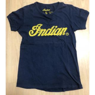 インディアン(Indian)のIndian motocycle Tシャツ ストレッチ ネイビー Sサイズ(Tシャツ/カットソー(半袖/袖なし))