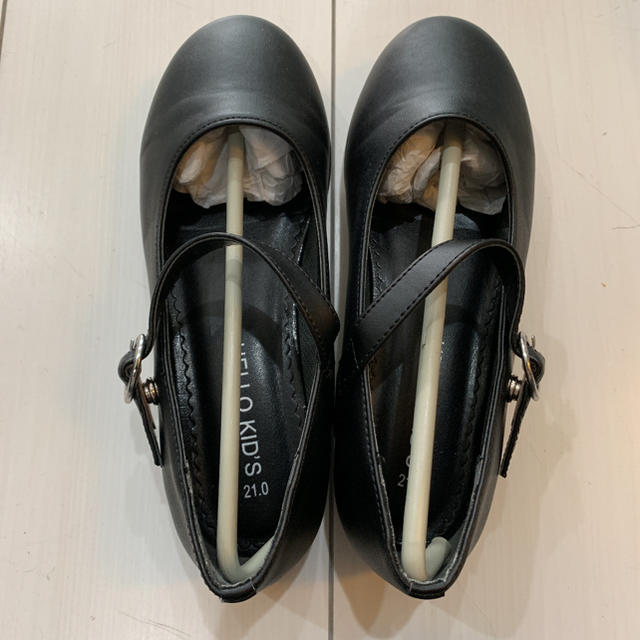 フォーマルシューズ 黒 21cm キッズ/ベビー/マタニティのキッズ靴/シューズ(15cm~)(フォーマルシューズ)の商品写真