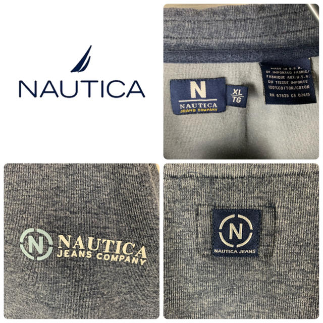 NAUTICA(ノーティカ)の【レア】ノーティカ スウェットTシャツ 古着 ゆるだぼ メンズのトップス(Tシャツ/カットソー(半袖/袖なし))の商品写真