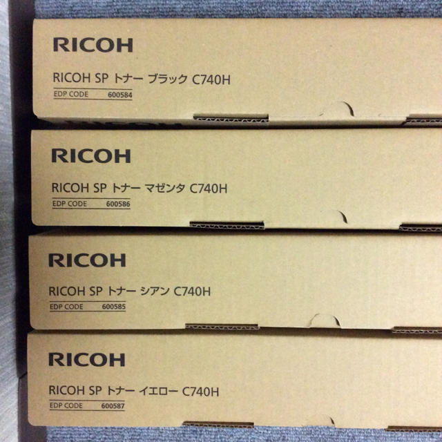 リコー プリンタートナー RICOH SP トナー C740H 全色