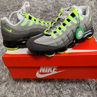 ナイキ(NIKE)のNIKE air vapormax 95 yellow 25cm(スニーカー)