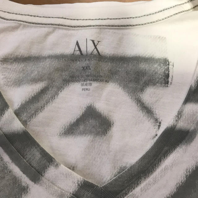 ARMANI EXCHANGE(アルマーニエクスチェンジ)の【値下げ】ARMANI 【大きいサイズ】2XL 綿Tシャツ メンズのトップス(Tシャツ/カットソー(半袖/袖なし))の商品写真