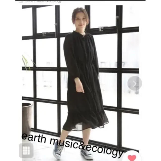 earth music & ecology(アースミュージックアンドエコロジー)のスキッパーティアードワンピース earth music&ecology レディースのワンピース(ひざ丈ワンピース)の商品写真