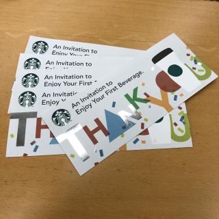 スターバックスコーヒー(Starbucks Coffee)のスターバックス ドリンクチケット(フード/ドリンク券)