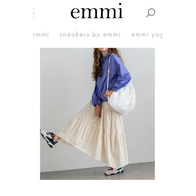 emmi atelier(エミアトリエ)の今期新作 emmi atelier ティアードスカート WHT 1 新品未使用 レディースのスカート(ロングスカート)の商品写真