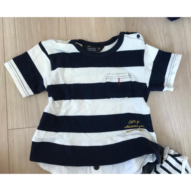 ボーダーTシャツ キッズ/ベビー/マタニティのキッズ服女の子用(90cm~)(Tシャツ/カットソー)の商品写真