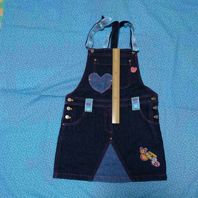 KLC(ケーエルシー)のK.L.C.  デニムジャンパースカート キッズ/ベビー/マタニティのキッズ服女の子用(90cm~)(スカート)の商品写真