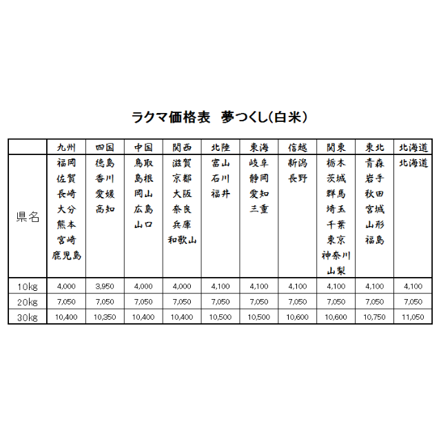 お米　H30　夢つくし　白米　10㎏ 食品/飲料/酒の食品(米/穀物)の商品写真