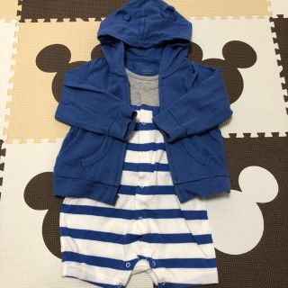 ベビーギャップ(babyGAP)のbaby Gap♡くま耳パーカー80cm＆ロンパース70cm2点セット(カーディガン/ボレロ)