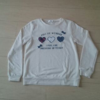 サンカンシオン(3can4on)の女の子 トップス 150　オフホワイト(Tシャツ/カットソー)