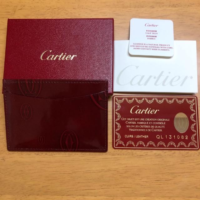 Cartier カルティエ ハッピーバースデー パスケース カードケース 定期 ...