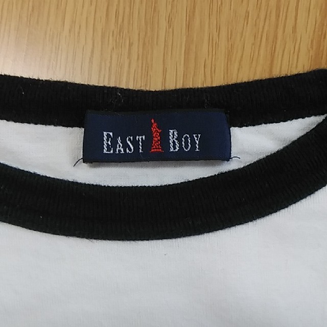 EASTBOY(イーストボーイ)のEAST  BOY　七分袖Tシャツ　Sサイズ レディースのトップス(Tシャツ(長袖/七分))の商品写真