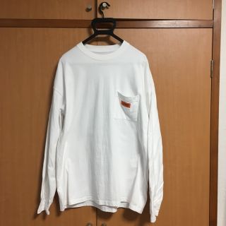 ビューティアンドユースユナイテッドアローズ(BEAUTY&YOUTH UNITED ARROWS)のユニバーサルオーバーオール  ロンT ホワイト L(Tシャツ/カットソー(七分/長袖))