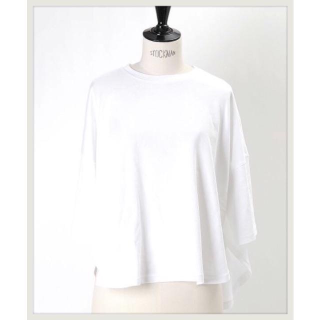 ENFOLD - ENFOLD エンフォルド 2019ss ルーズbox Tシャツ ホワイト