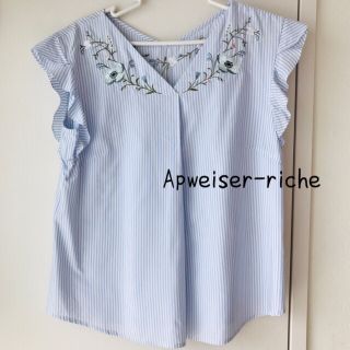 アプワイザーリッシェ(Apuweiser-riche)のApweiser-riche❤︎刺繍ブラウス(シャツ/ブラウス(半袖/袖なし))