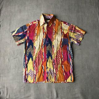 クージー(COOGI)の希少!! COOGI クレイジー柄 半袖シャツ クージー 90s(シャツ)