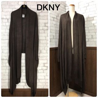 ダナキャランニューヨーク(DKNY)のDKNY シルク ロング ドレープカーディガン(カーディガン)