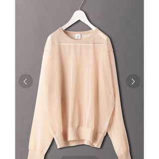 ビューティアンドユースユナイテッドアローズ(BEAUTY&YOUTH UNITED ARROWS)の値下げ↓ROKU SUKE ELBOW PATCH KNIT ニット 美品(ニット/セーター)