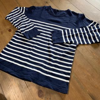 ユニクロ(UNIQLO)のUNIQLO ボーダー カットソー(Tシャツ(長袖/七分))