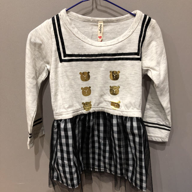 【新品タグ付き】95 ワンピース キッズ/ベビー/マタニティのキッズ服女の子用(90cm~)(ワンピース)の商品写真