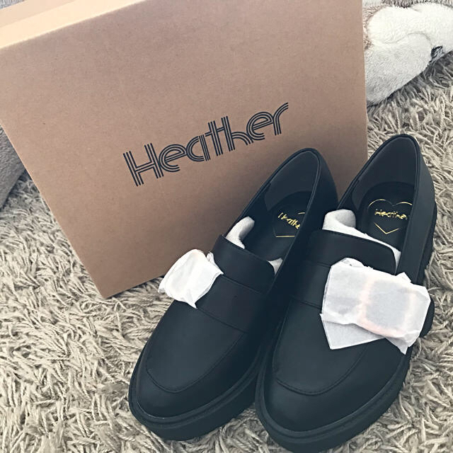 新品未使用 Heather ヘザー  Sバックルマニッシュ ブラック