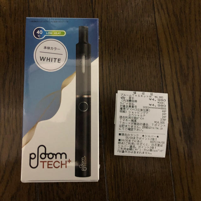 PloomTECH(プルームテック)の【新品未開封】Ploom TECH+（プルームテックプラス）白 メンズのファッション小物(タバコグッズ)の商品写真