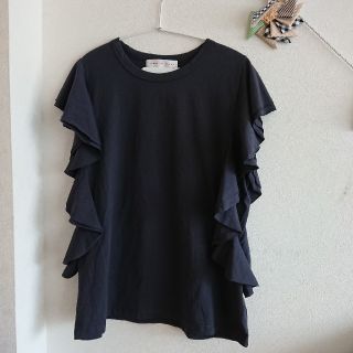 センスオブプレイスバイアーバンリサーチ(SENSE OF PLACE by URBAN RESEARCH)の新品☆SENSE OF PLACE、フリルＴシャツ(Tシャツ(半袖/袖なし))