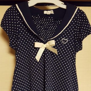 エニィファム(anyFAM)の
*☆any FAM☆* ワンピース 　ドット　120size(ワンピース)