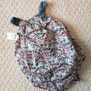 ベビーギャップ(babyGAP)の【新品】babyGAP キャミソールロンパース 6-12m(ロンパース)