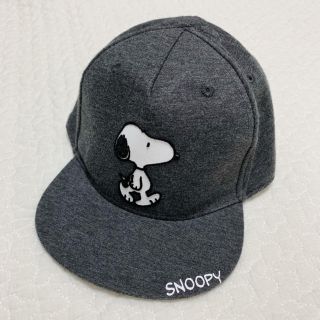 エイチアンドエム(H&M)のスヌーピー キッズ ベビー 9〜12m SNOOPY 帽子 キャップ グレー(帽子)