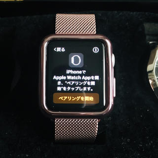 アップルウォッチ(Apple Watch)のタイムサービス！Apple Watch sports 38mm 新品充電器付き(腕時計(デジタル))