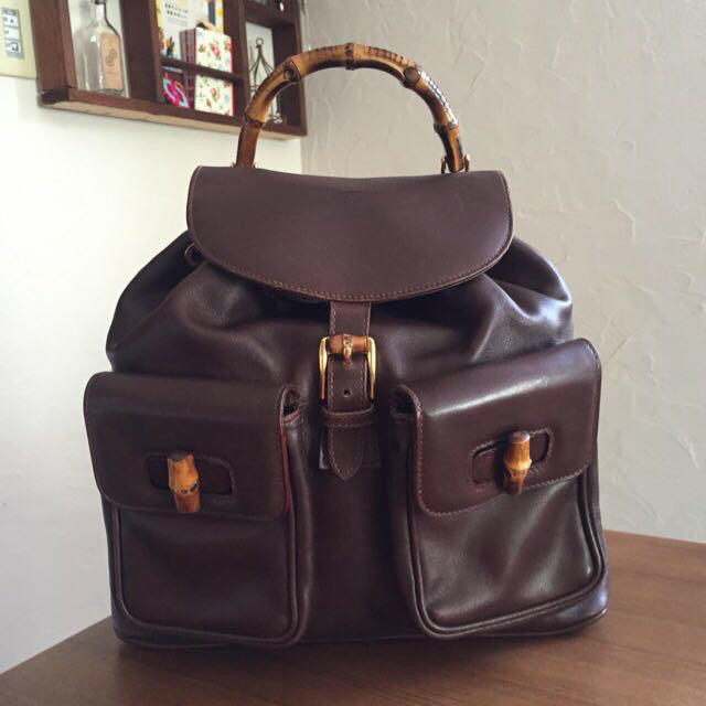 80´s伊!GUCCI!バンブーリュック-