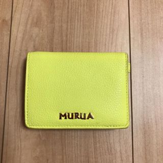 ムルーア(MURUA)のMURUA☆コンパクト財布☆イエロー☆送料無料(財布)