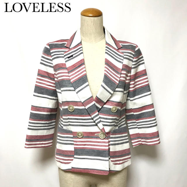 LOVELESS ラブレス ラヴレス ボーダー テーラードジャケット