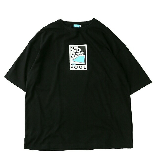 FREAK'S STORE(フリークスストア)の新品送料込 CREW ss LOGO TEE 例のプール 黒Lサイズ メンズのトップス(Tシャツ/カットソー(半袖/袖なし))の商品写真