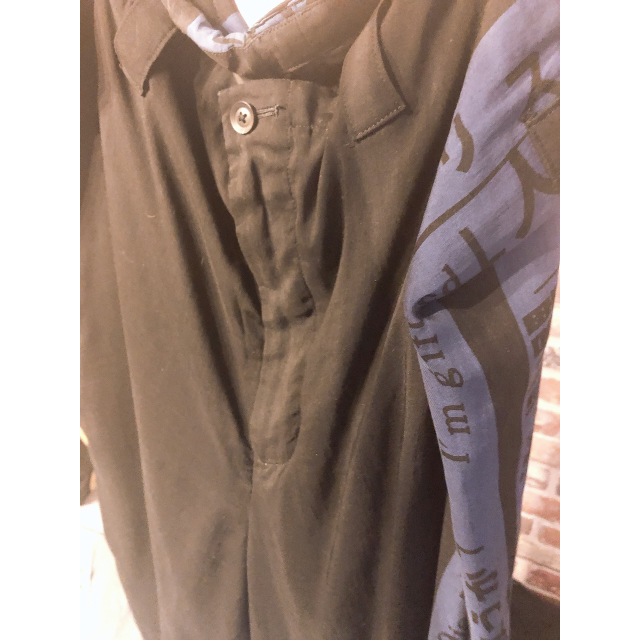 当季大流行 Yohji メッセージパンツ青 18ss homme pour yamamoto yohji