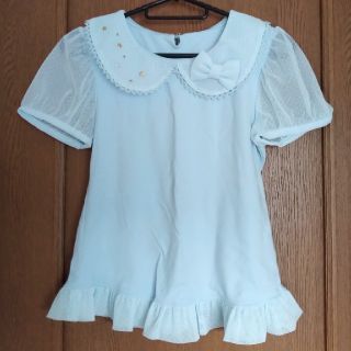 アンジェリックプリティー(Angelic Pretty)の[美品]ななつの星カットソー サックス アンジェリックプリティ AP(カットソー(半袖/袖なし))