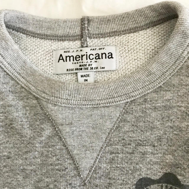 AMERICANA(アメリカーナ)のAmericana✴︎半袖スウェット✴︎グレー レディースのトップス(トレーナー/スウェット)の商品写真