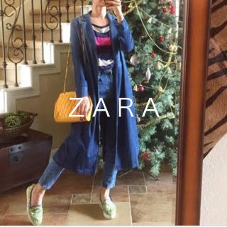 ザラ(ZARA)のＺＡＲＡ デニムトレンチコート(トレンチコート)