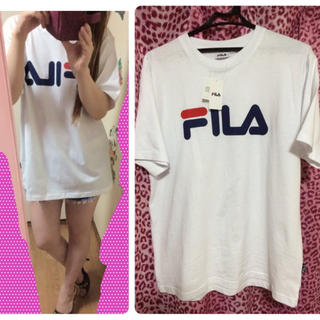 フィラ(FILA)のFILAデカロゴTシャツロデオ好きにも♡(Tシャツ(半袖/袖なし))