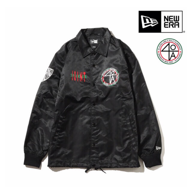 ナイロンジャケットNEWERA×SPIKELEE 40ACERS コラボ コーチジャケット