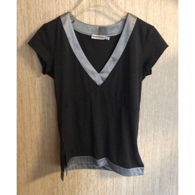 Emporio Armani(エンポリオアルマーニ)の【美品】EMPORIO ARMANI カットソー Tシャツ 38 レディースのトップス(Tシャツ(半袖/袖なし))の商品写真