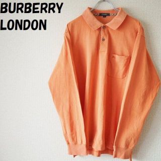 バーバリー(BURBERRY)の【人気】バーバリーロンドン ワンポイントロゴポロシャツ ノバチェック柄 サイズL(ポロシャツ)